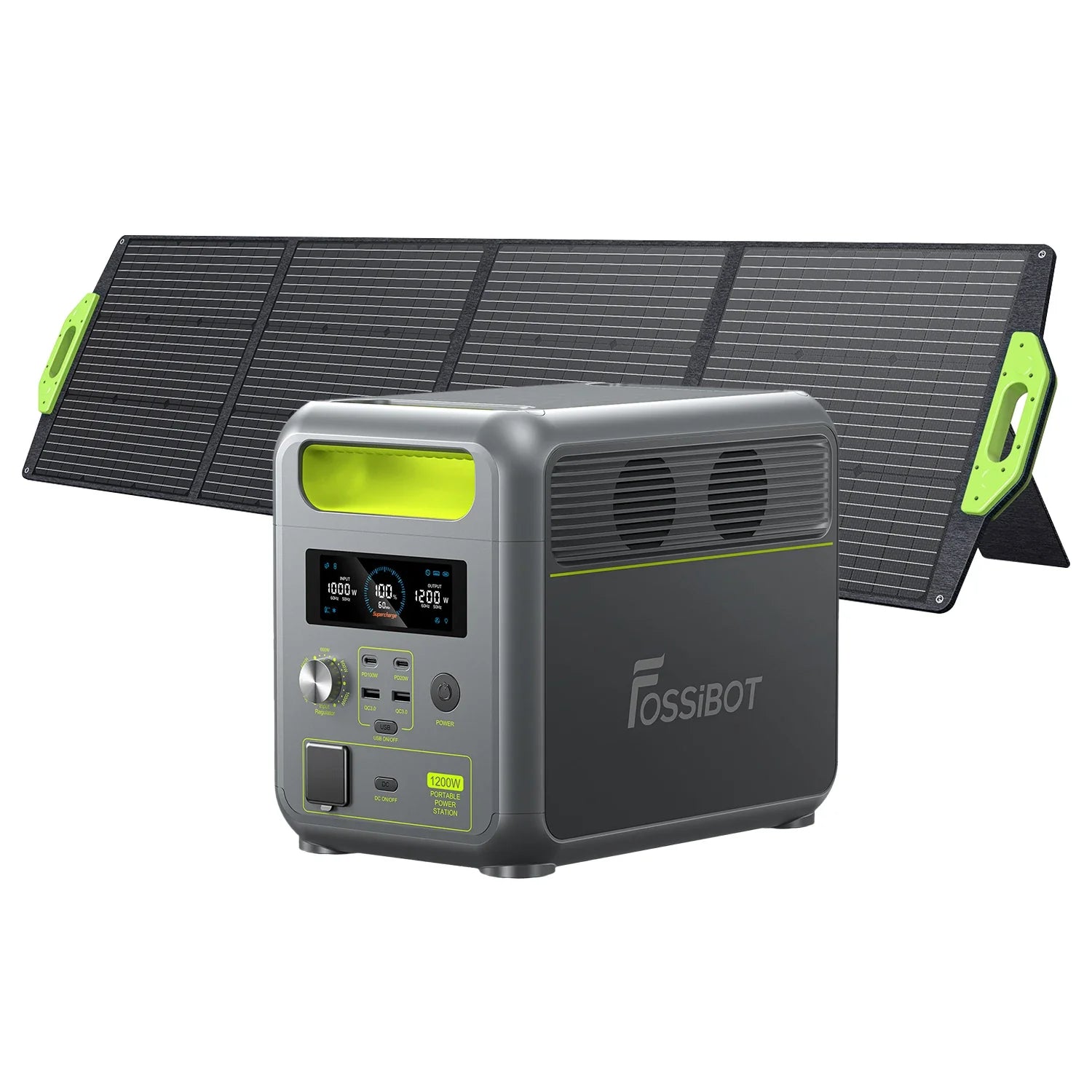 Stație de alimentare portabilă FOSSiBOT F2400 | 1.200 W 1.024 Wh