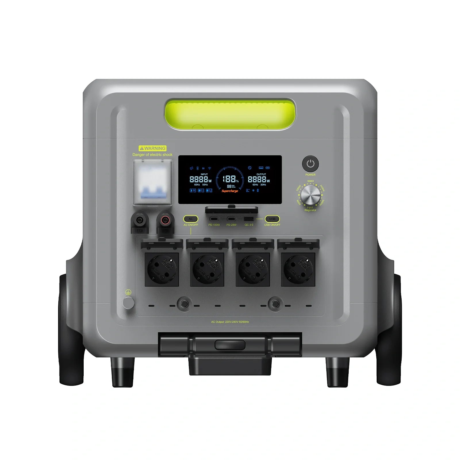 Stație de alimentare portabilă FOSSiBOT F7200 | 7.200 W 5.222.4 Wh